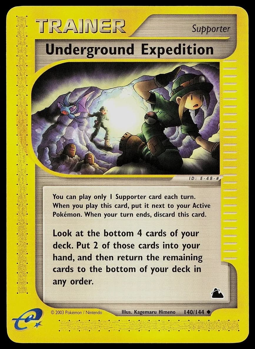 Underground Expedition trading card