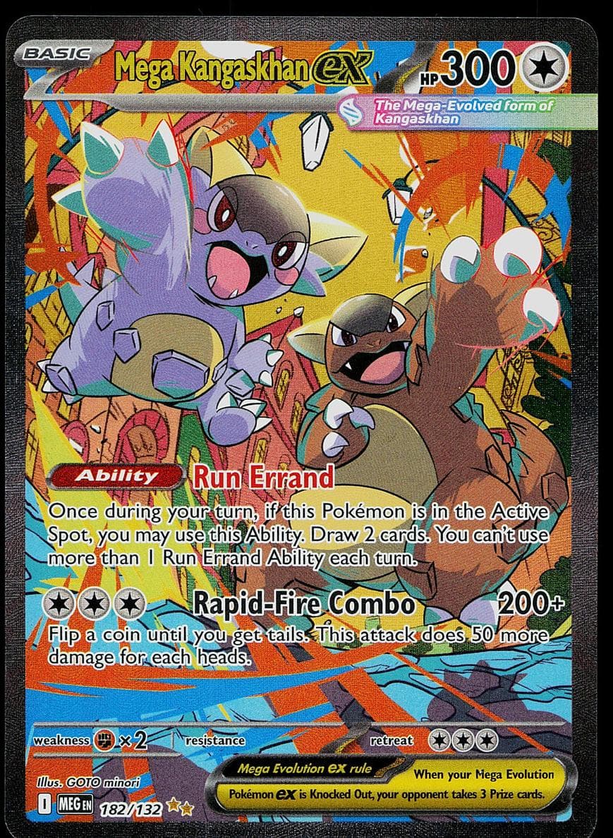 Mega Kangaskhan ex trading card