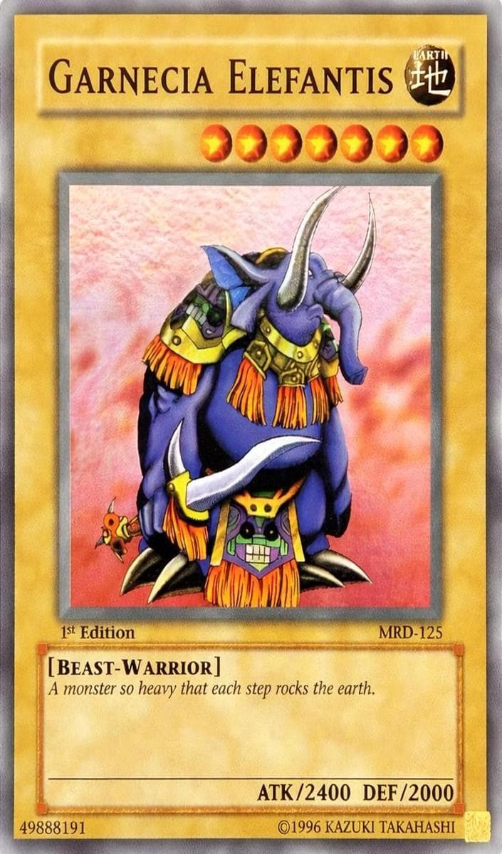 Garnecia Elefantis 2002 Yu-Gi-Oh! Metal Raiders