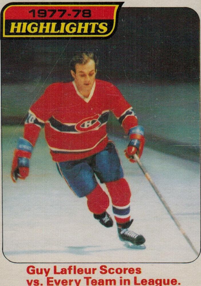 Guy Lafleur 1978 topps O-Pee-Chee