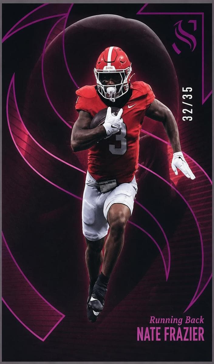Nate Frazier trading card