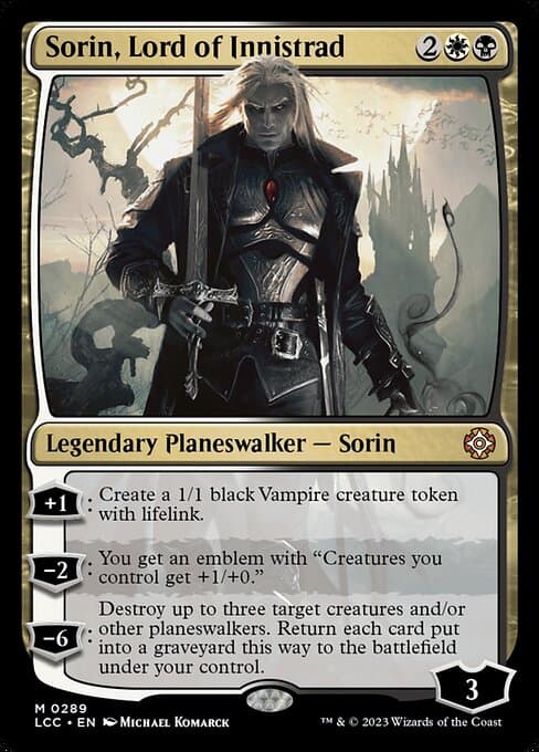 Sorin, Lord of Innistrad 2012 Magic: The Gathering Dark Ascension