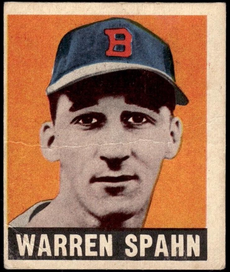 Warren Spahn 1948 leaf Leaf
