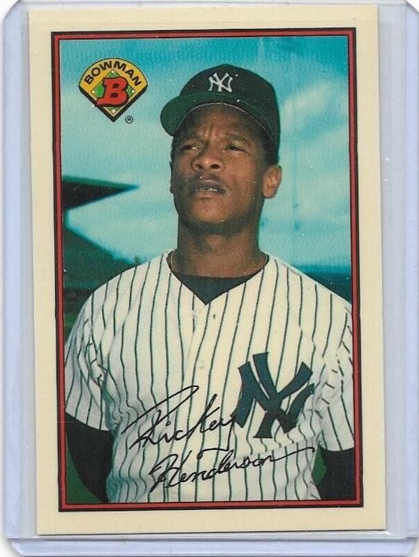 Rickey Henderson 1989 bowman Bowman