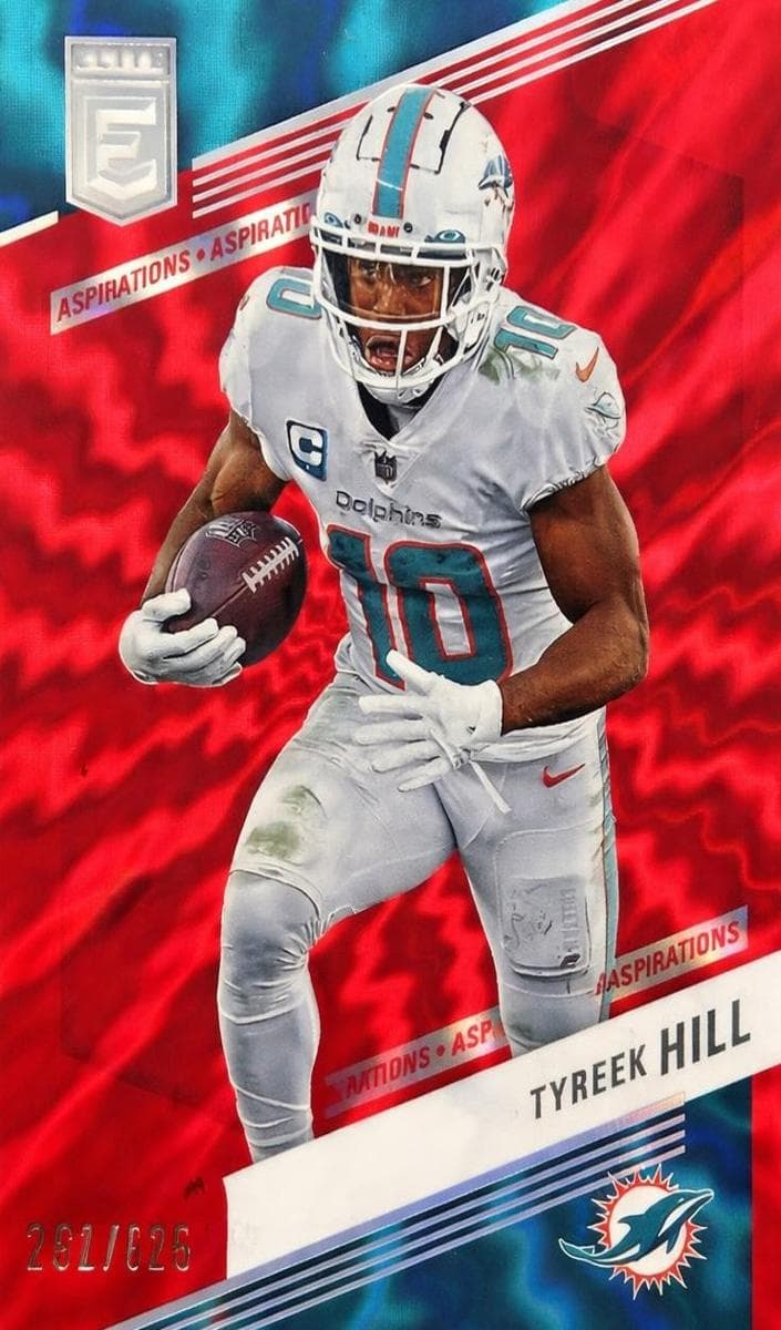 Tyreek Hill 2023 panini Elite Football Aspirations Shimmer