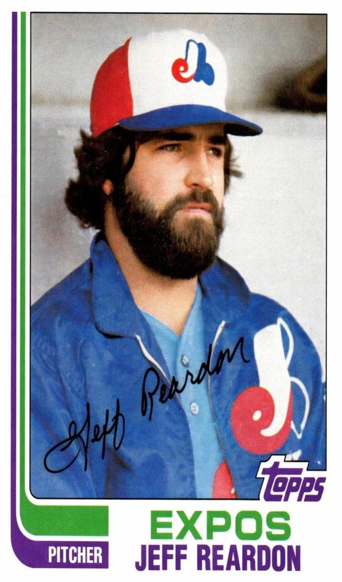 Jeff Reardon trading card