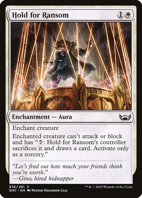 Hold for Ransom 2022 Magic: The Gathering Streets of New Capenna