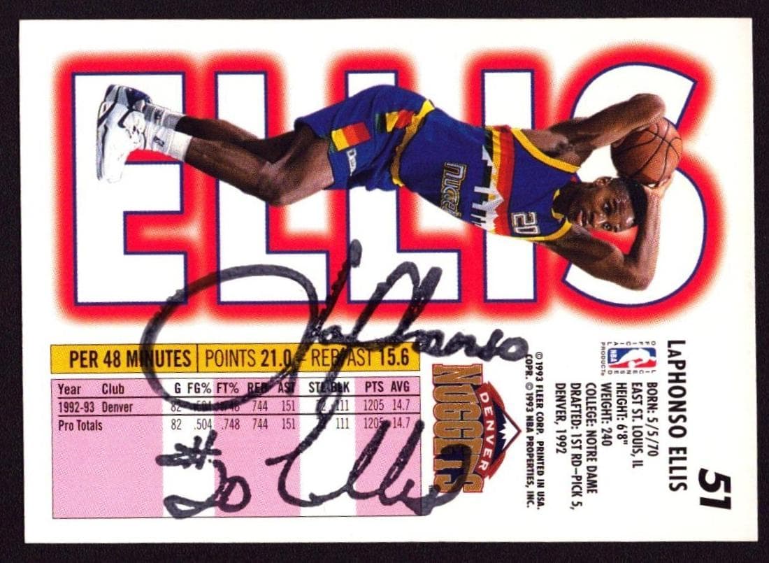 LaPhonso Ellis 1993 fleer Fleer