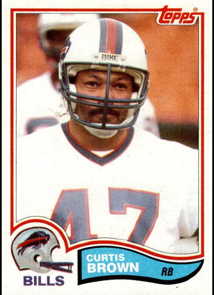Curtis Brown 1982 topps Topps