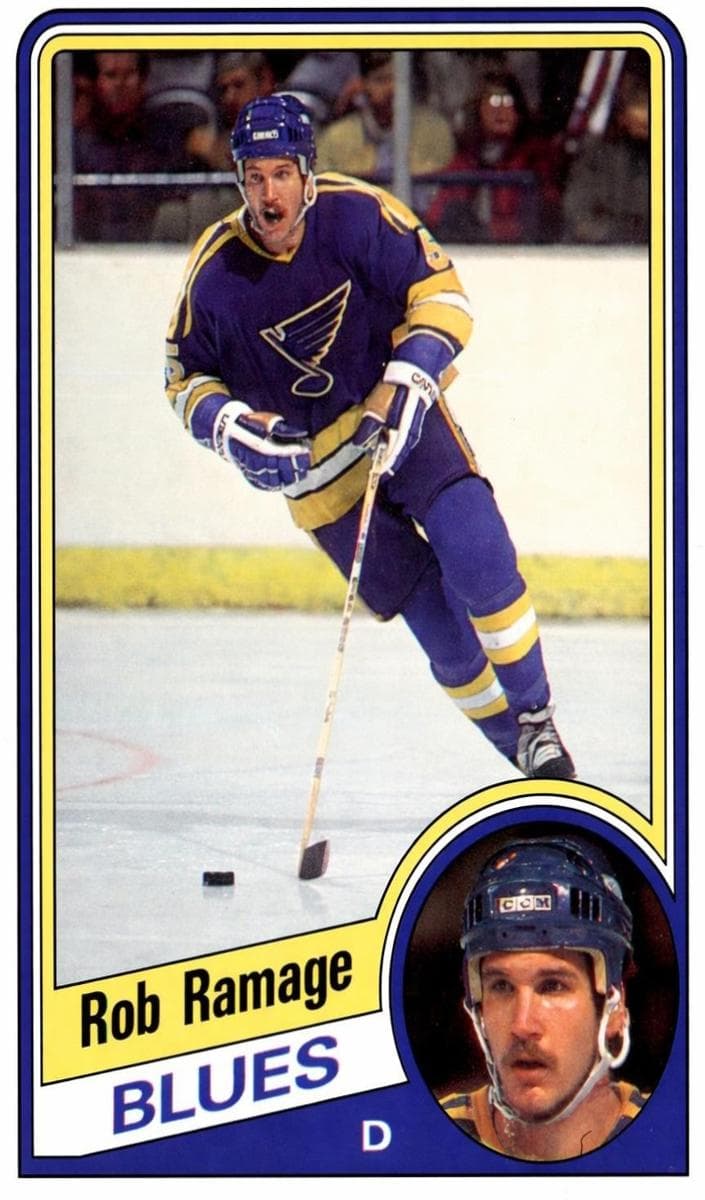Rob Ramage 1984 topps O-Pee-Chee