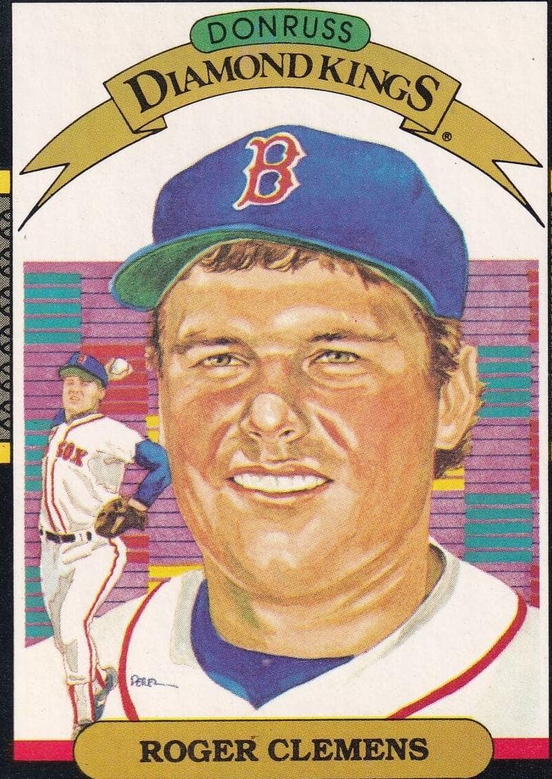 Roger Clemens 1987 leaf Leaf
