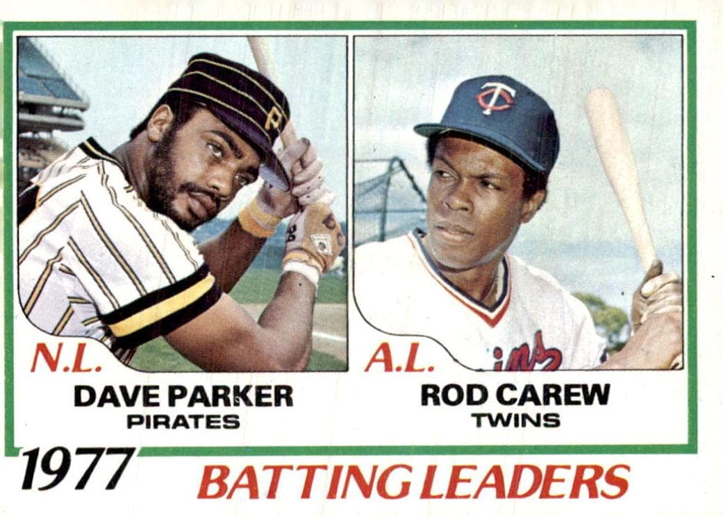 1977 Batting Leaders (Dave Parker / Rod Carew) 1978 topps Topps