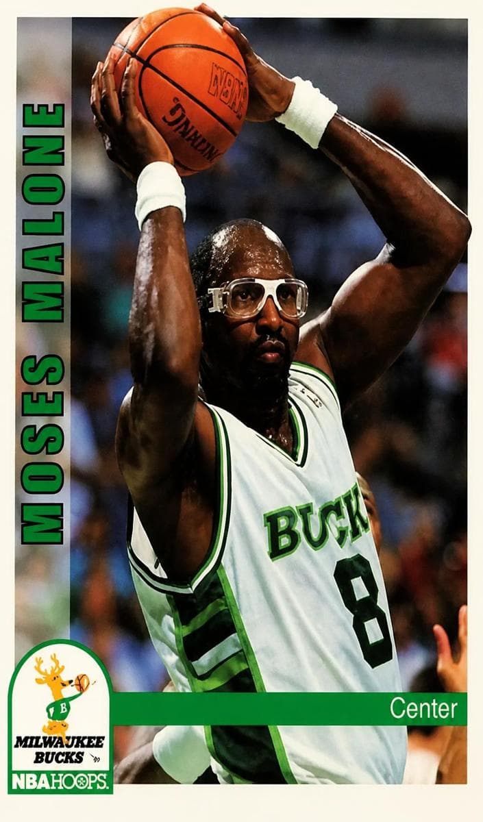 Moses Malone 1992 panini Hoops