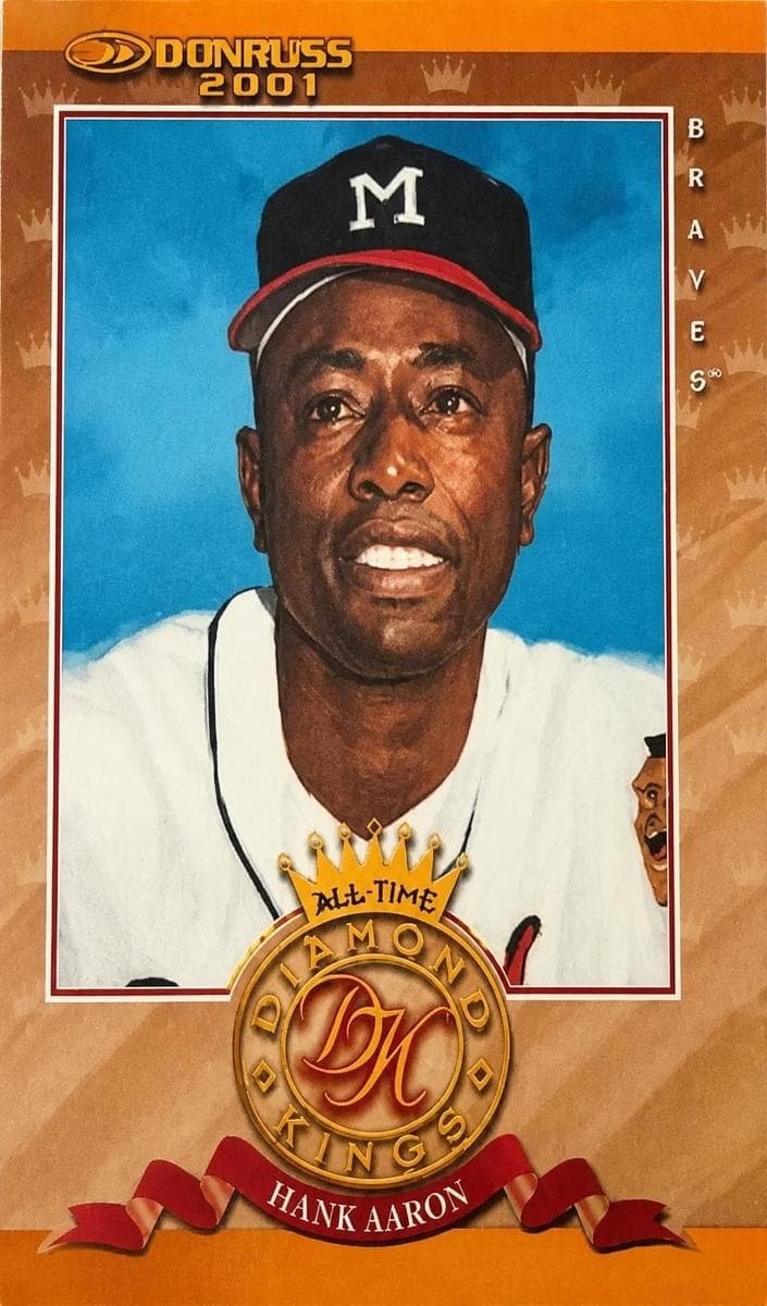 Hank Aaron 2001 panini Donruss
