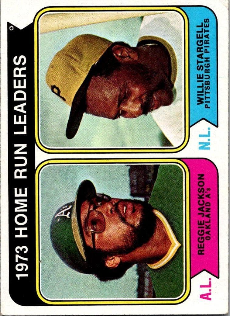 1973 Home Run Leaders (Reggie Jackson / Willie Stargell) 1974 topps Topps