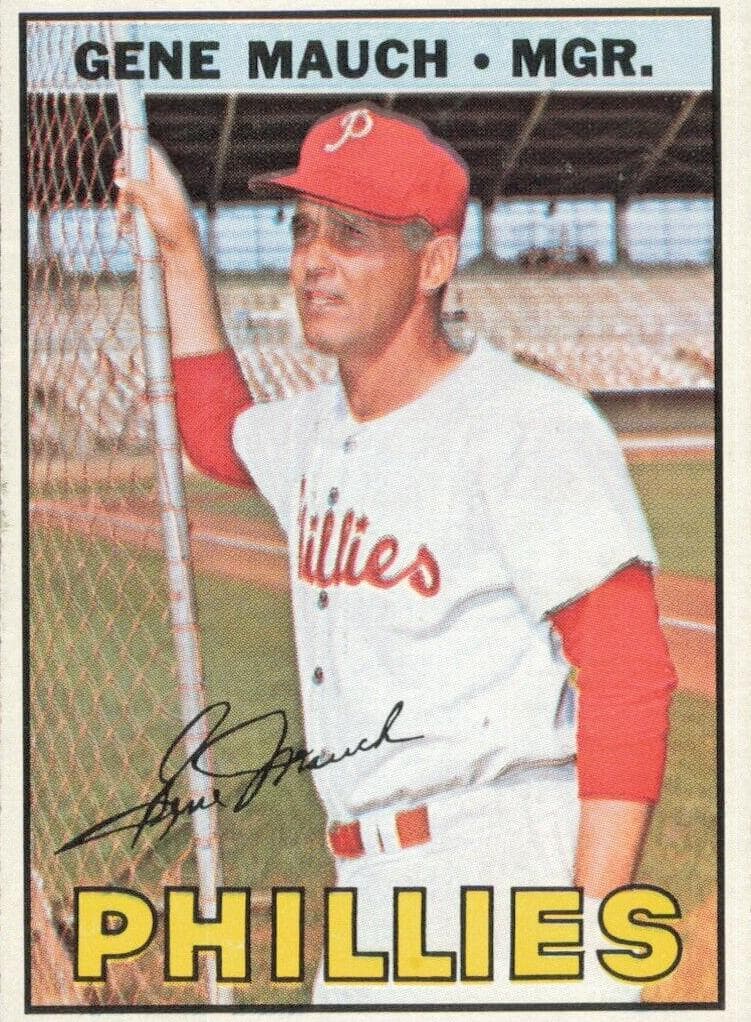 Gene Mauch 1967 topps Topps