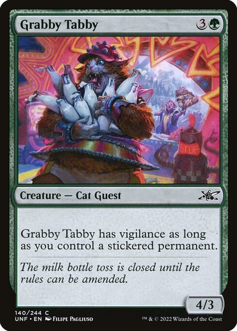 Grabby Tabby 2022 Magic: The Gathering Unfinity