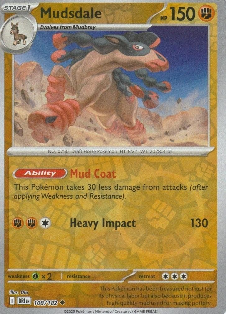 Mudsdale trading card