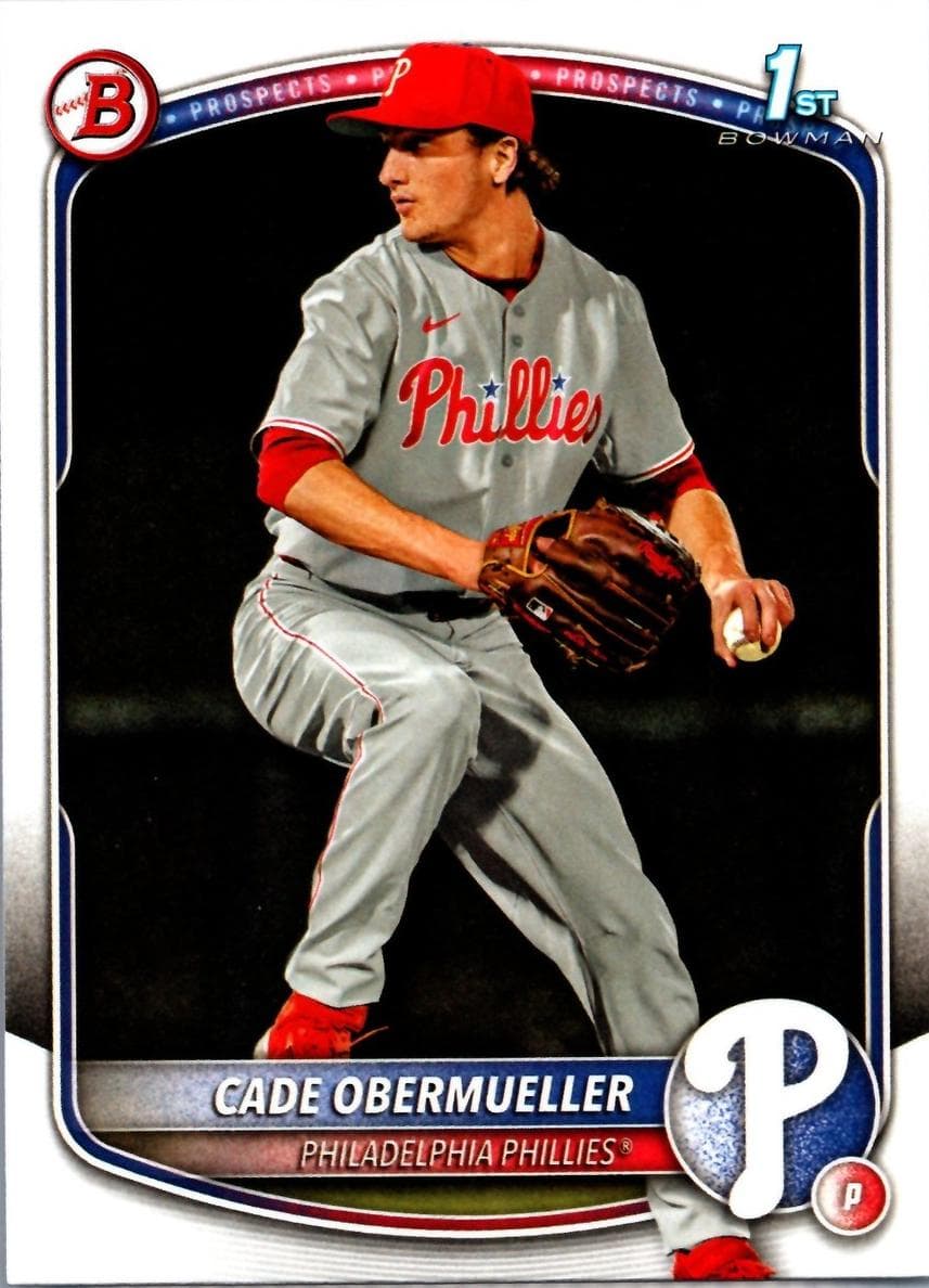 Cade Obermueller trading card