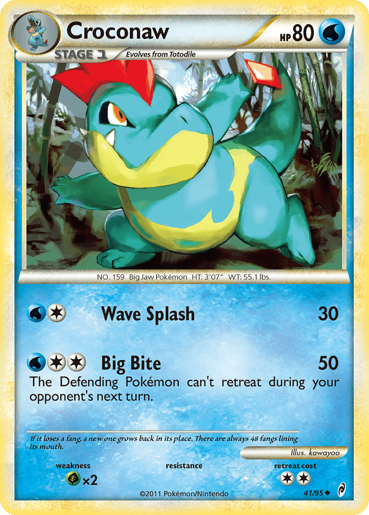 Croconaw 2011 Pokemon Call of Legends