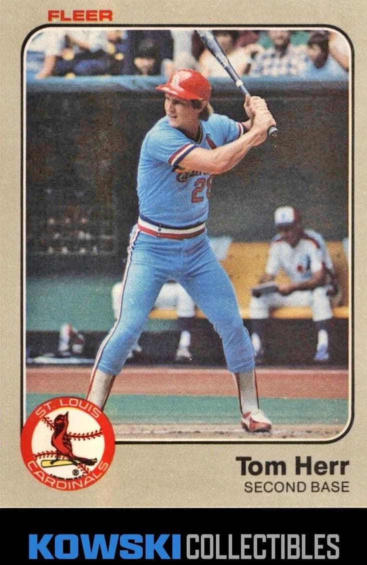 Tom Herr 1983 fleer Fleer