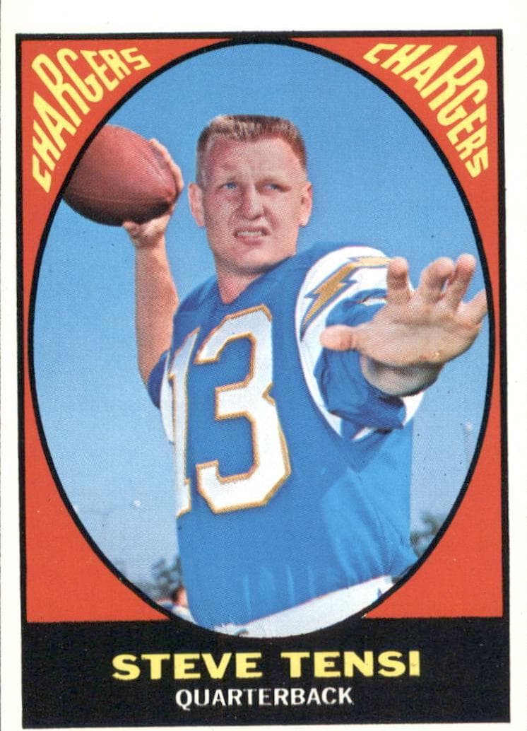 Steve Tensi 1967 topps Topps