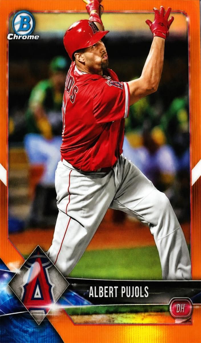 Albert Pujols 2018 bowman Bowman Chrome