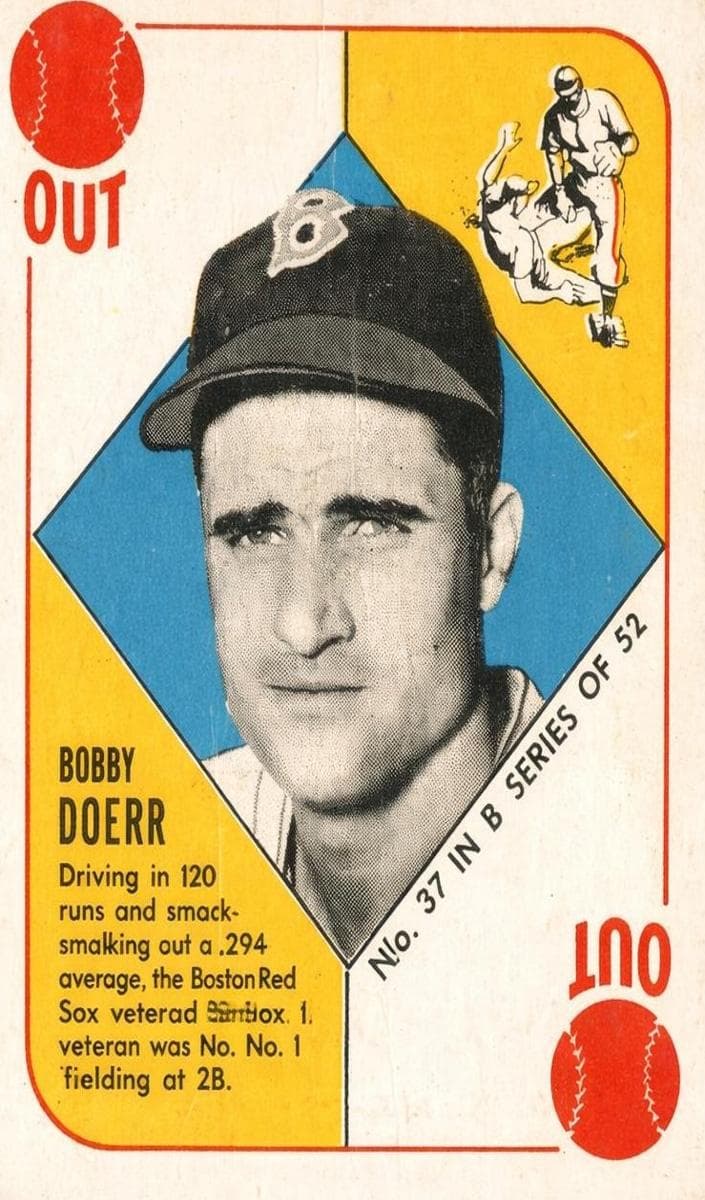 Bobby Doerr 1951 topps Topps Blue Backs