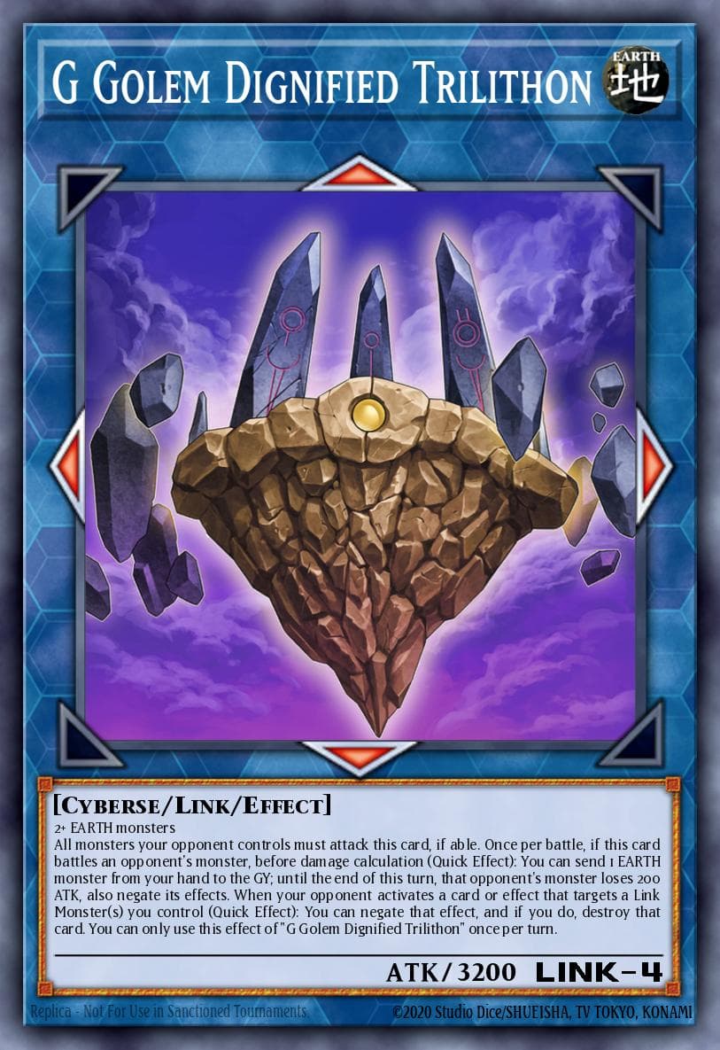 G Golem Dignified Trilithon 2022 Yu-Gi-Oh! Battles of Legend: Crystal Revenge