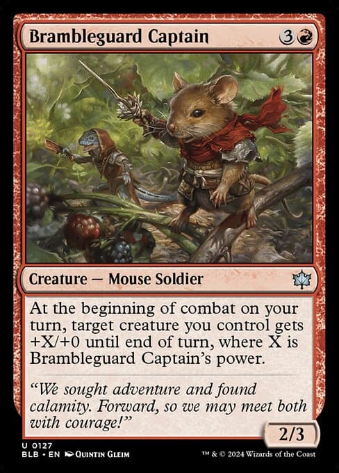 Brambleguard Captain 2024 Magic: The Gathering Bloomburrow