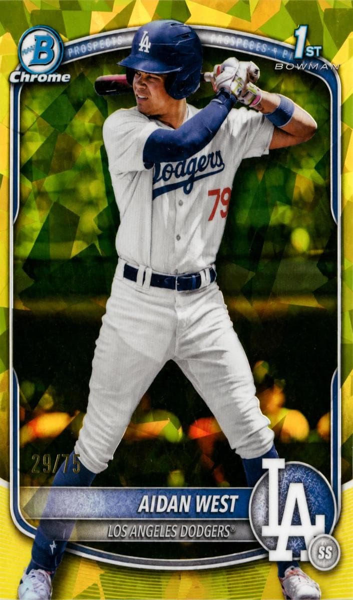 Aidan West trading card