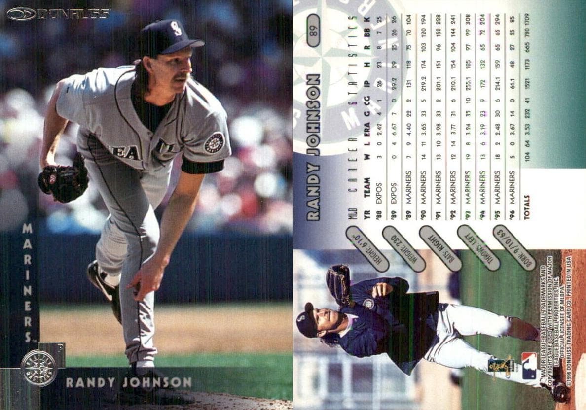 Randy Johnson 1997 panini Donruss