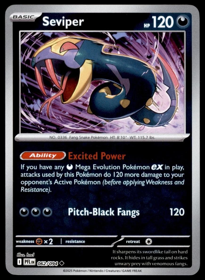 Seviper trading card