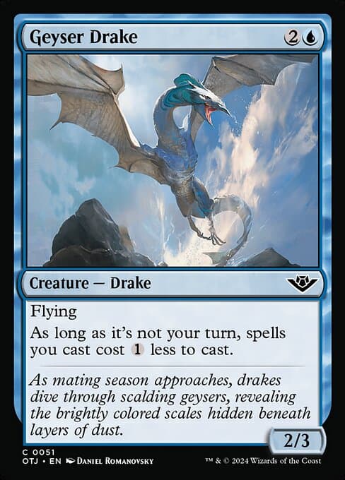 Geyser Drake 2024 Magic: The Gathering Outlaws of Thunder Junction