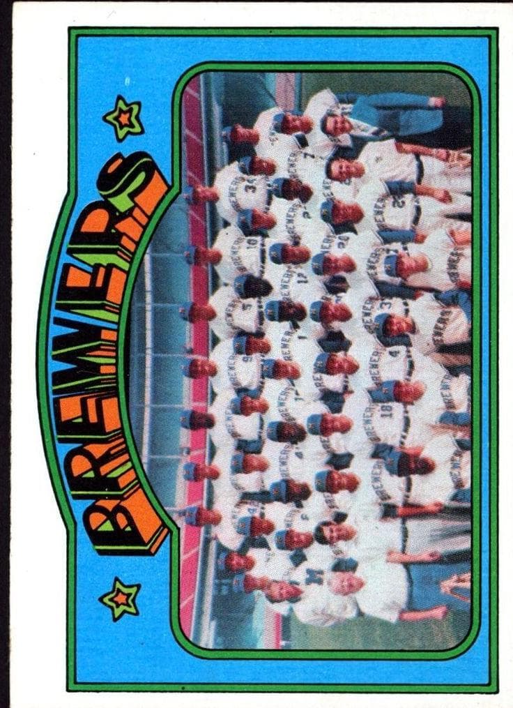 Milwaukee Brewers 1972 topps Topps