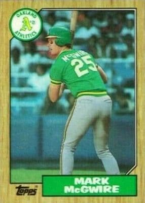 Mark McGwire 1987 topps Topps Tiffany