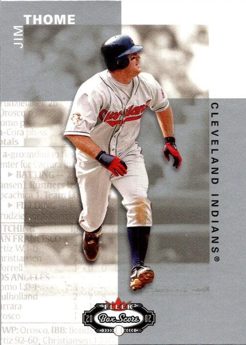 Jim Thome 2002 fleer Fleer Box Score