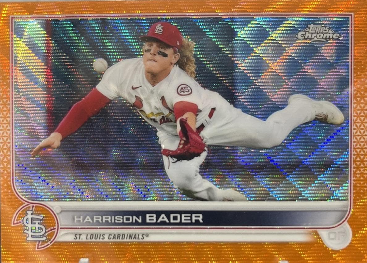 Harrison Bader 2022 topps Topps Chrome