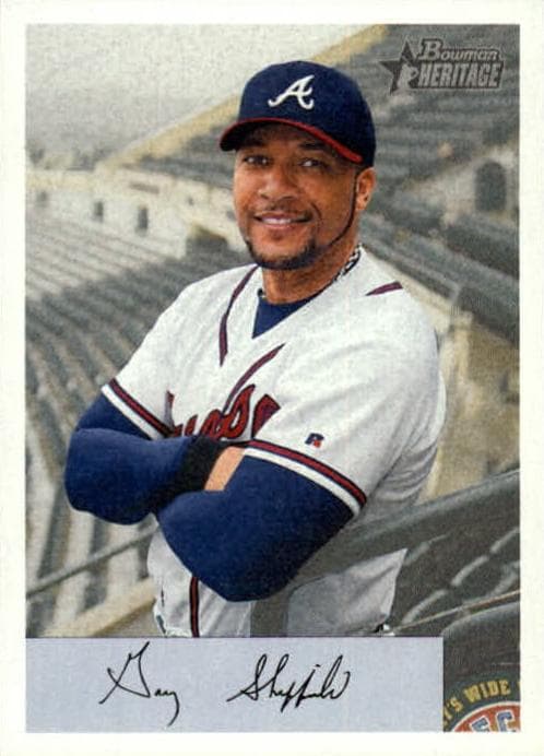 Gary Sheffield 2002 bowman Bowman Heritage