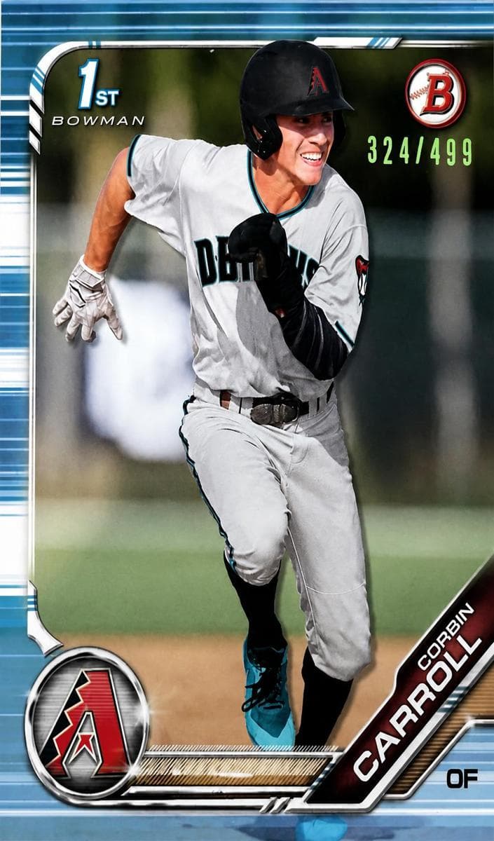 Corbin Carroll 2019 bowman Bowman Draft