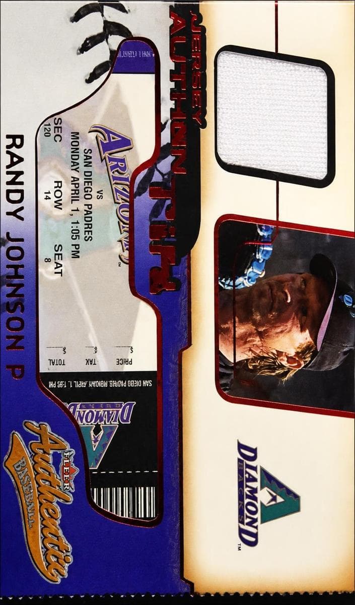 Randy Johnson 2002 fleer Fleer Authentix