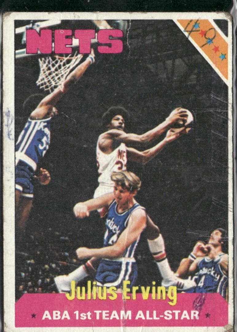Julius Erving 1975 topps Topps