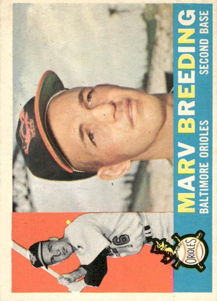 Marv Breeding 1960 topps Topps