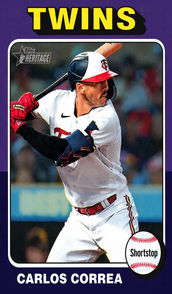 Carlos Correa 2024 topps Topps Heritage Mini