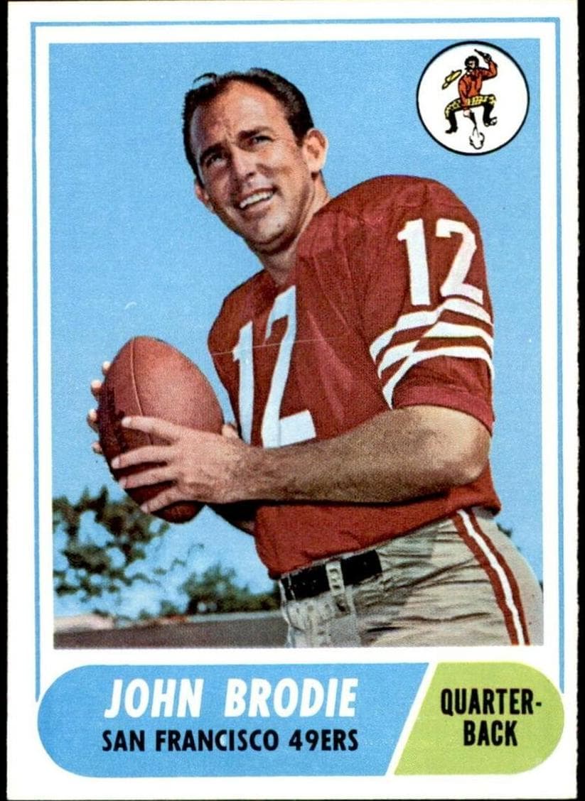 John Brodie 1968 topps Topps