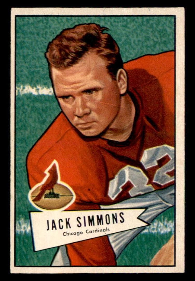 Jack Simmons 1952 bowman Bowman Small