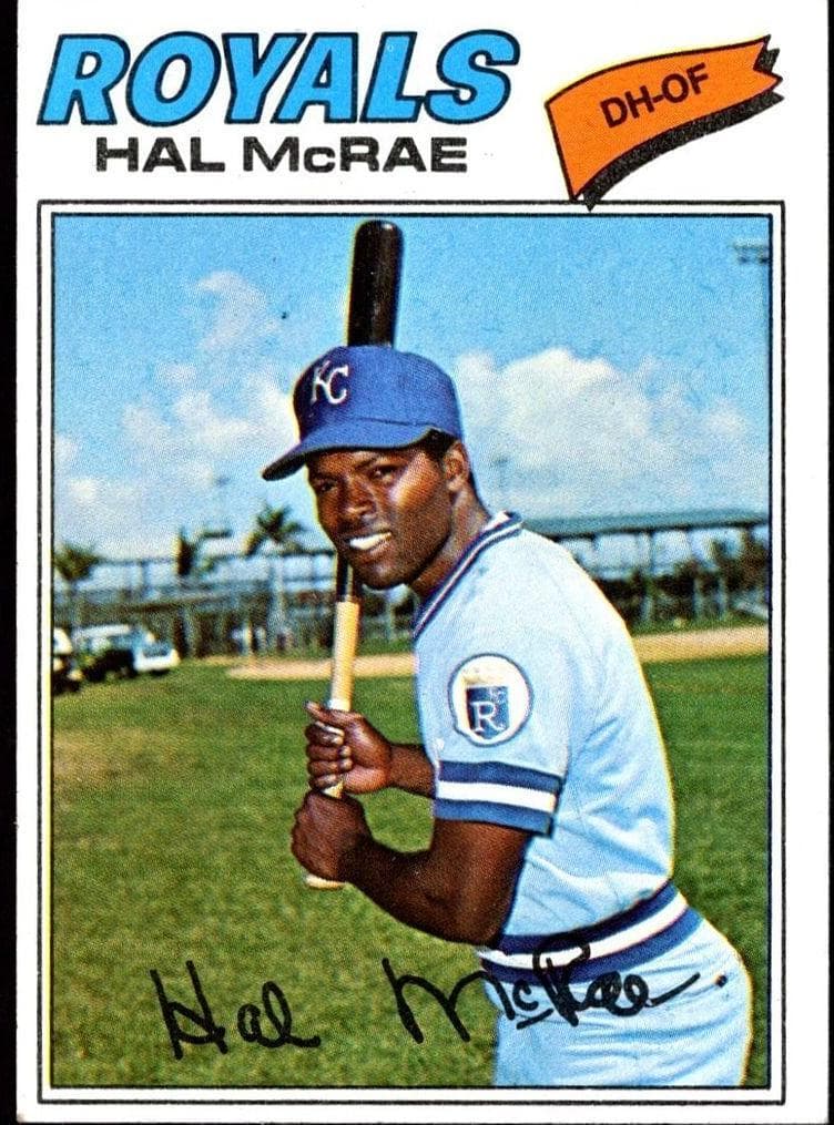 Hal McRae 1977 topps Topps