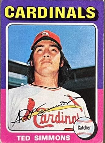 Ted Simmons 1975 topps Topps Mini