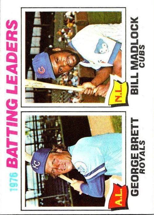 1976 Batting Leaders (George Brett / Bill Madlock) 1977 topps Topps