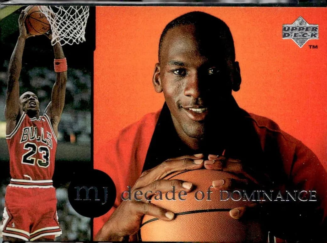 Michael Jordan 1994 upper-deck Collector's Choice International Decade Of Dominance Basketball Spanish